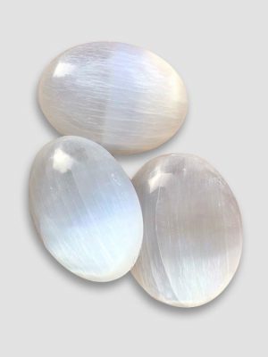 Seleniet handsteen 65x45mm